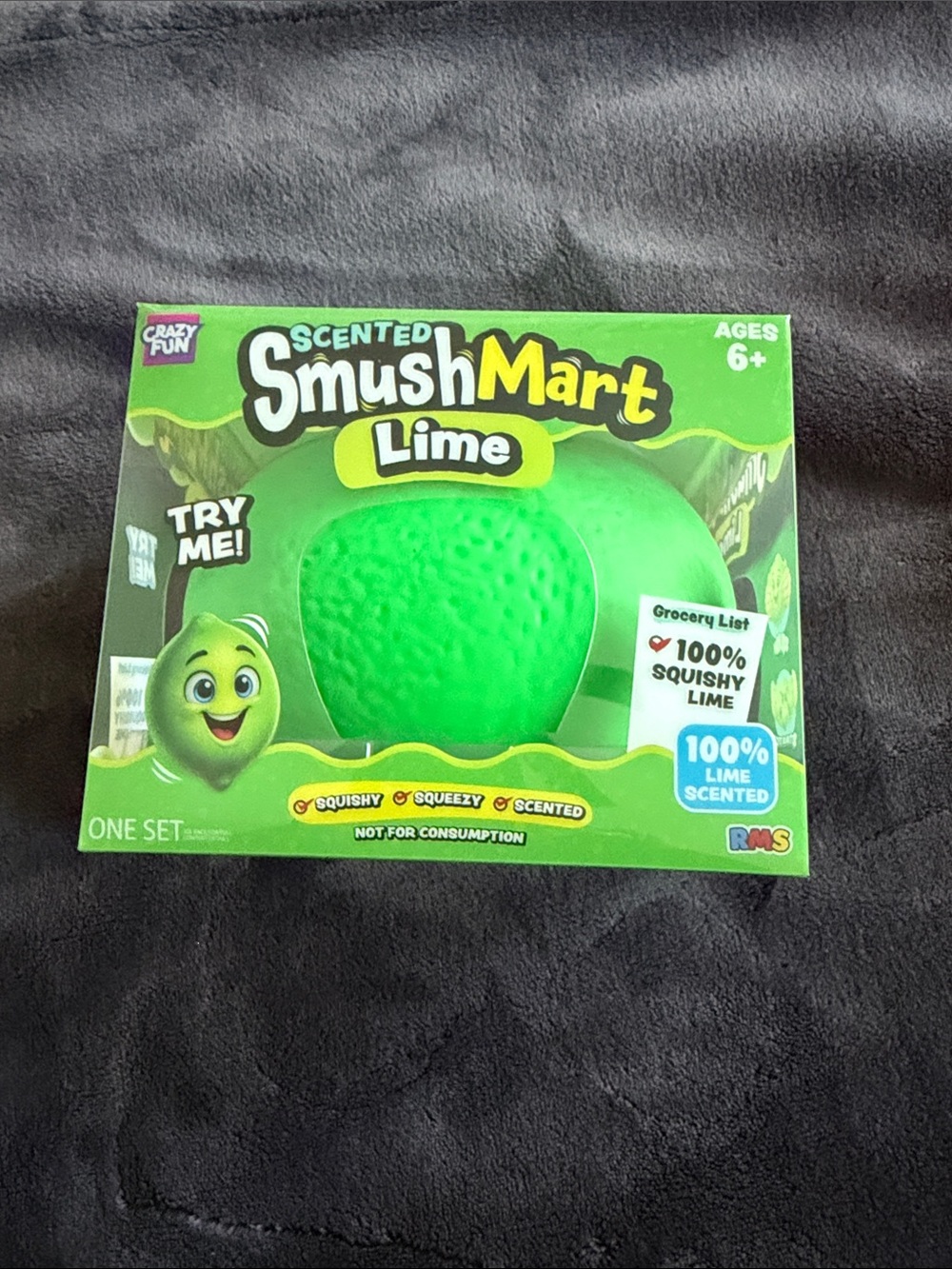 RMS Crazy Fun Scented Lime Squishy Toy - Green authentic large size